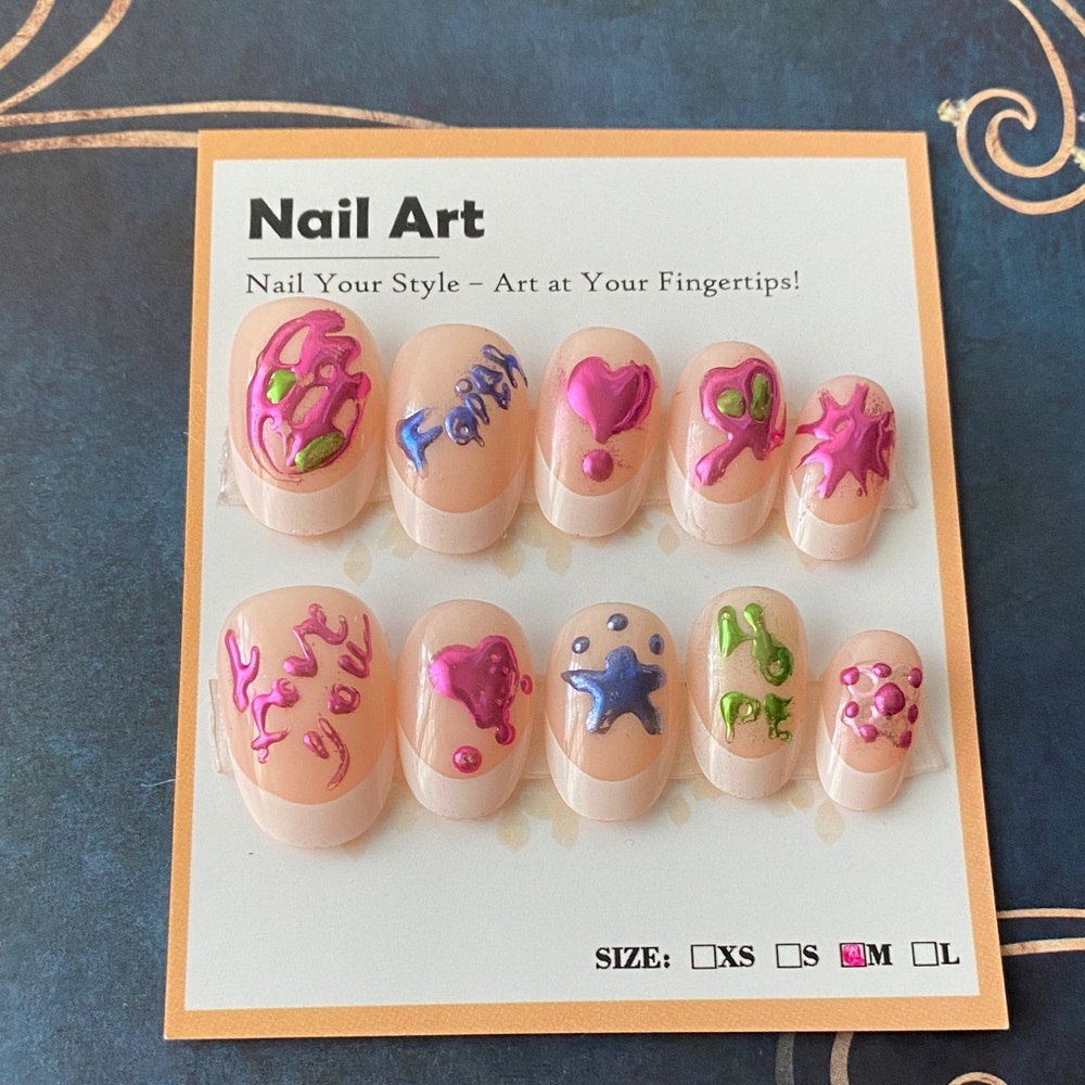 Vibrant Mixed Media Nail Art Set